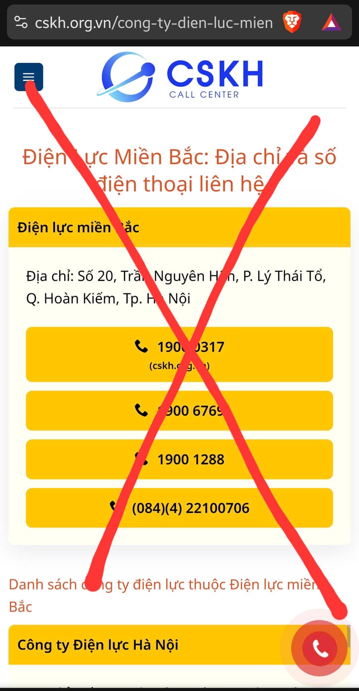 EVNNPC cảnh báo khẩn cấp trang web giả mạo thông tin lừa đảo khách hàng- Ảnh 1.
