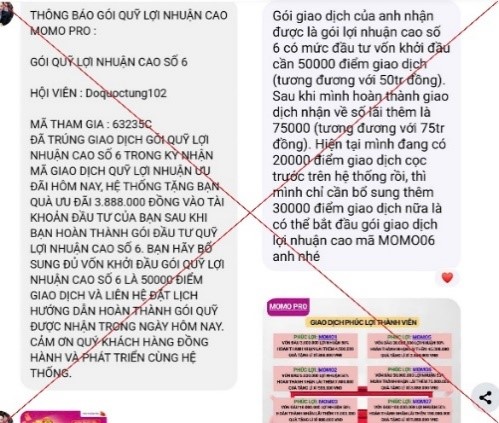 MoMo lên tiếng sau vụ người dân mất tiền khi đầu tư trên "MoMo Pro"- Ảnh 1.