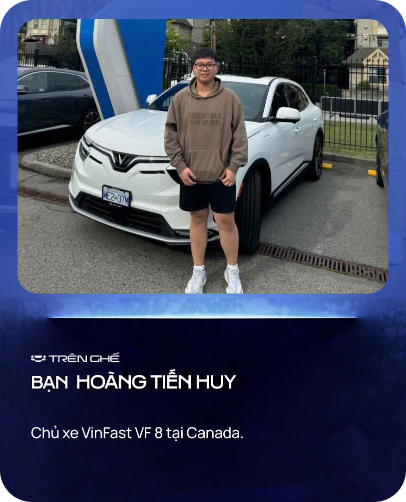 Sở hữu VinFast VF 8 tại Canada, nam Gen Z chia sẻ: ‘Tăng tốc tốt như xe xăng máy V6, nhiều người trầm trồ không tin Việt Nam cũng có thể sản xuất ô tô’- Ảnh 1.