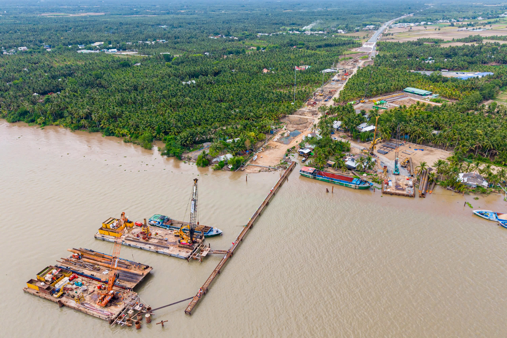 Cầu có trụ tháp cao bằng toà nhà 35 tầng, nhịp chính dài thứ 2 Việt Nam, sẽ rút ngắn 80 km đường từ Cà Mau tới TP.HCM- Ảnh 4. Cầu có trụ tháp cao bằng toà nhà 35 tầng, nhịp chính dài thứ 2 Việt Nam, sẽ rút ngắn 80 km đường từ Cà Mau tới TP.HCM- Ảnh 4.