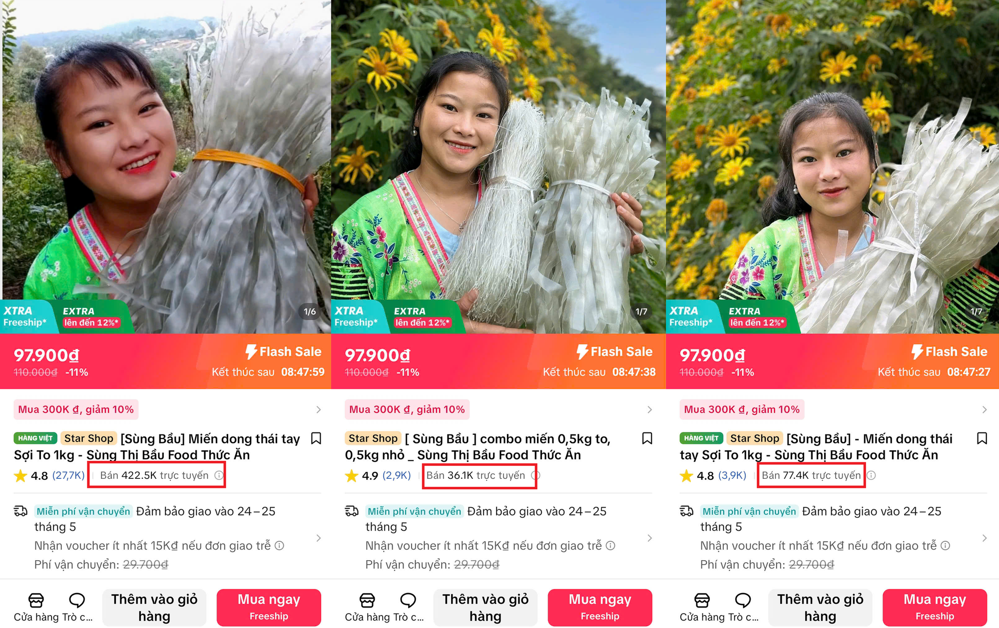 Choáng với doanh thu của Sùng Bầu sau 2 năm khởi nghiệp bán miến dong trên TikTok Shop- Ảnh 5. Choáng với doanh thu của Sùng Bầu sau 2 năm khởi nghiệp bán miến dong trên TikTok Shop- Ảnh 5.