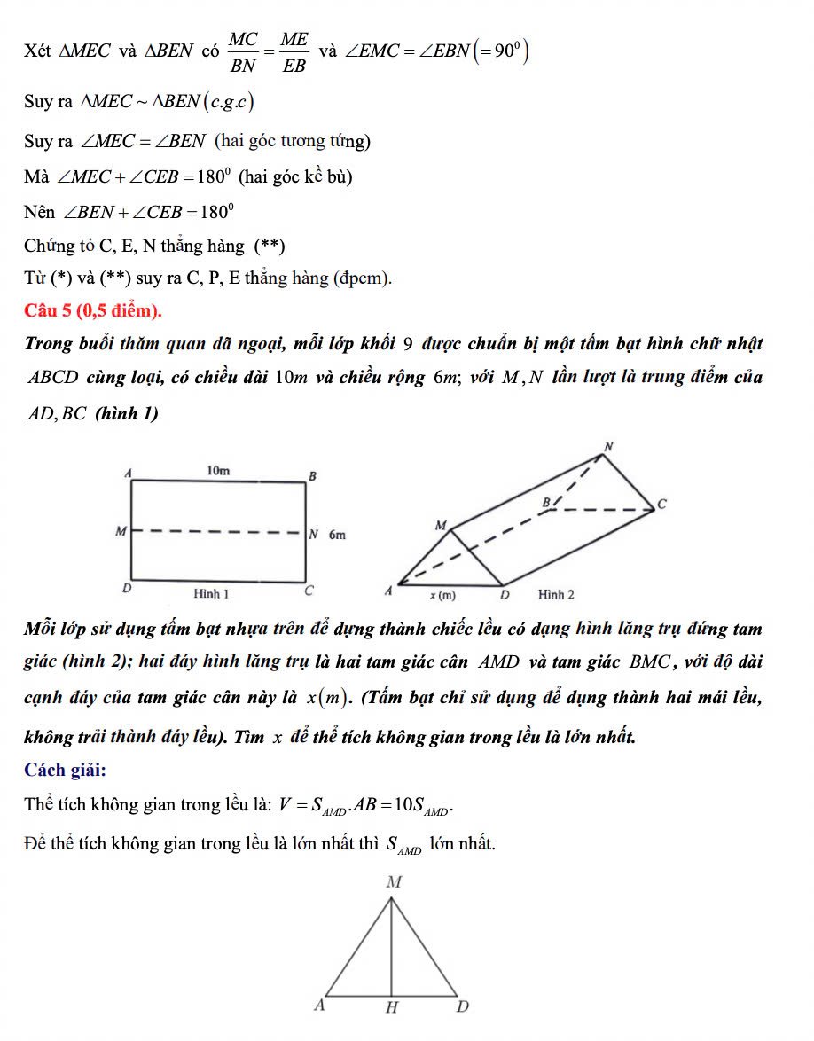 Đề minh họa thi vào 10 Hà Nội 2025 môn Toán và đáp án- Ảnh 10.
