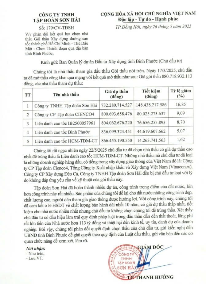 Trượt thầu, lãnh đạo Tập đoàn Sơn Hải khẳng định: "Sẽ kiến nghị chính thức với Bình Phước"- Ảnh 3. Trượt thầu, lãnh đạo Tập đoàn Sơn Hải khẳng định: "Sẽ kiến nghị chính thức với Bình Phước"- Ảnh 3.