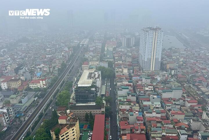 Sáng nay Hà Nội mù mịt, ô nhiễm không khí đứng thứ 2 thế giới- Ảnh 2.
