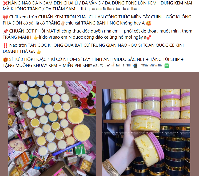 Mỹ phẩm, kem trộn 'nhà làm' bán tràn lan, ai chịu trách nhiệm?- Ảnh 1. Mỹ phẩm, kem trộn 'nhà làm' bán tràn lan, ai chịu trách nhiệm?- Ảnh 1.