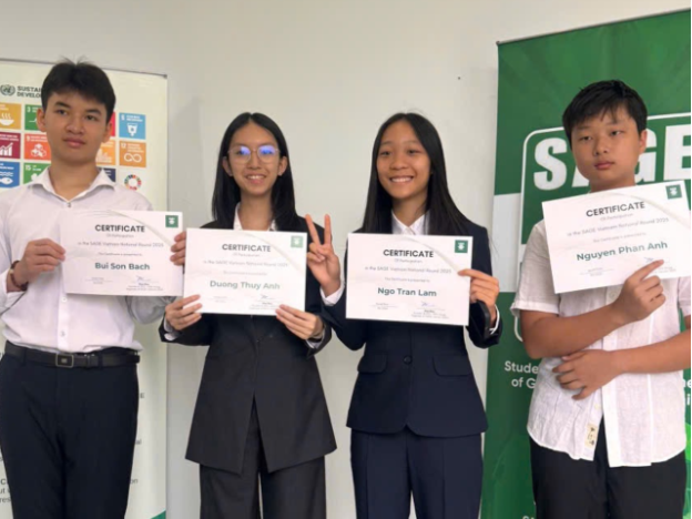 Nhóm bạn cấp 2 dùng AI đọc vị sức khỏe người cao tuổi - Ảnh 1.