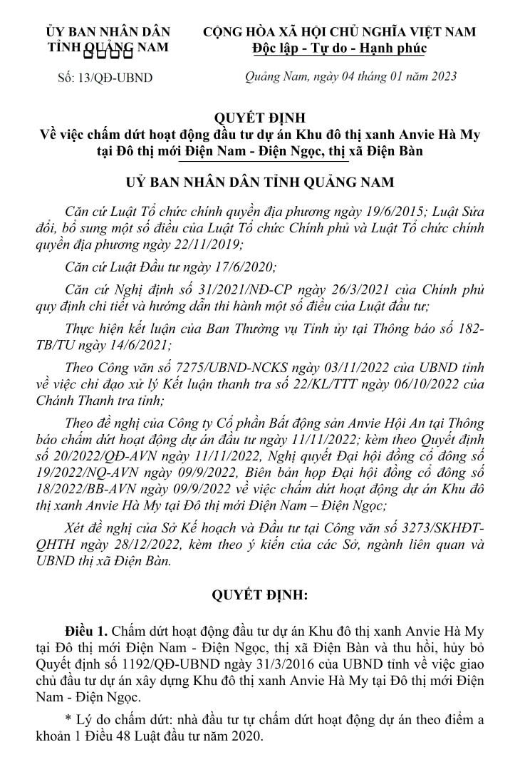 Hy vọng hồi sinh cho dự án “khủng” đã bị khai tử tại Quảng Nam vừa hé, Đầu tư I.P.A quyết tăng vốn lên quá bán tại Anvie Hội An- Ảnh 3. Hy vọng hồi sinh cho dự án “khủng” đã bị khai tử tại Quảng Nam vừa hé, Đầu tư I.P.A quyết tăng vốn lên quá bán tại Anvie Hội An- Ảnh 3.