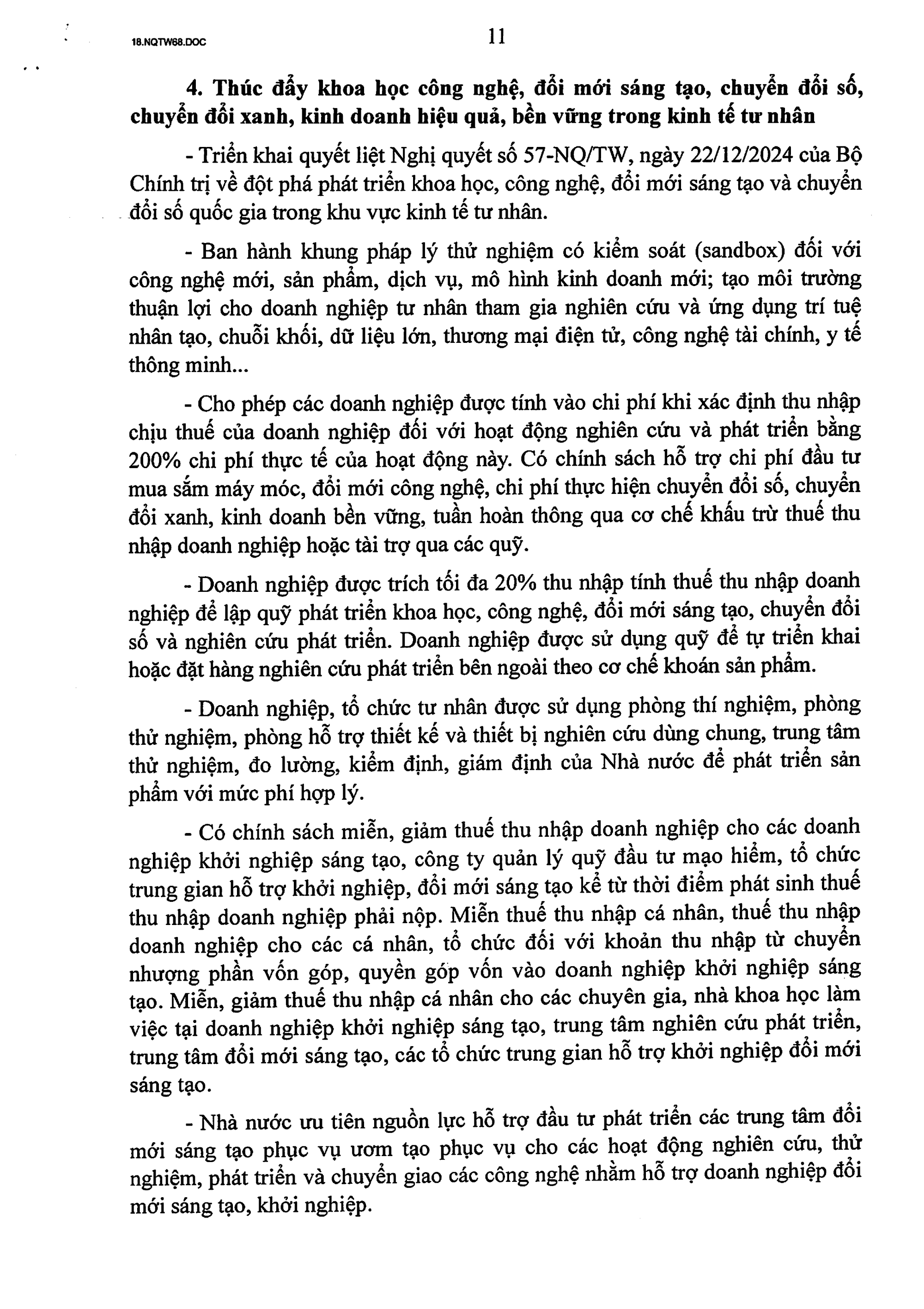 TOÀN VĂN: Nghị quyết số 68-NQ/TW về phát triển kinh tế tư nhân- Ảnh 11. TOÀN VĂN: Nghị quyết số 68-NQ/TW về phát triển kinh tế tư nhân- Ảnh 11.