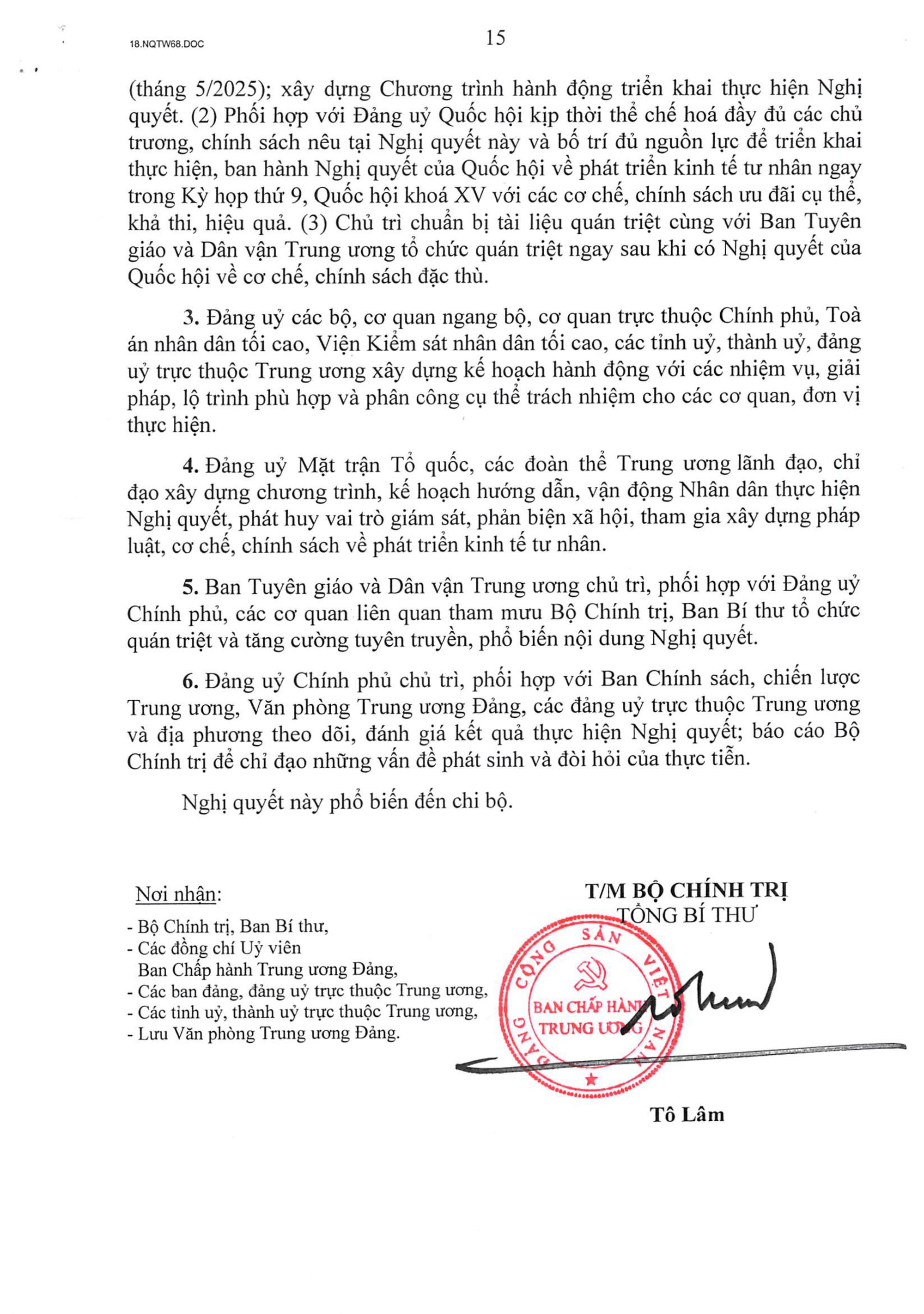TOÀN VĂN: Nghị quyết số 68-NQ/TW về phát triển kinh tế tư nhân- Ảnh 15. TOÀN VĂN: Nghị quyết số 68-NQ/TW về phát triển kinh tế tư nhân- Ảnh 15.