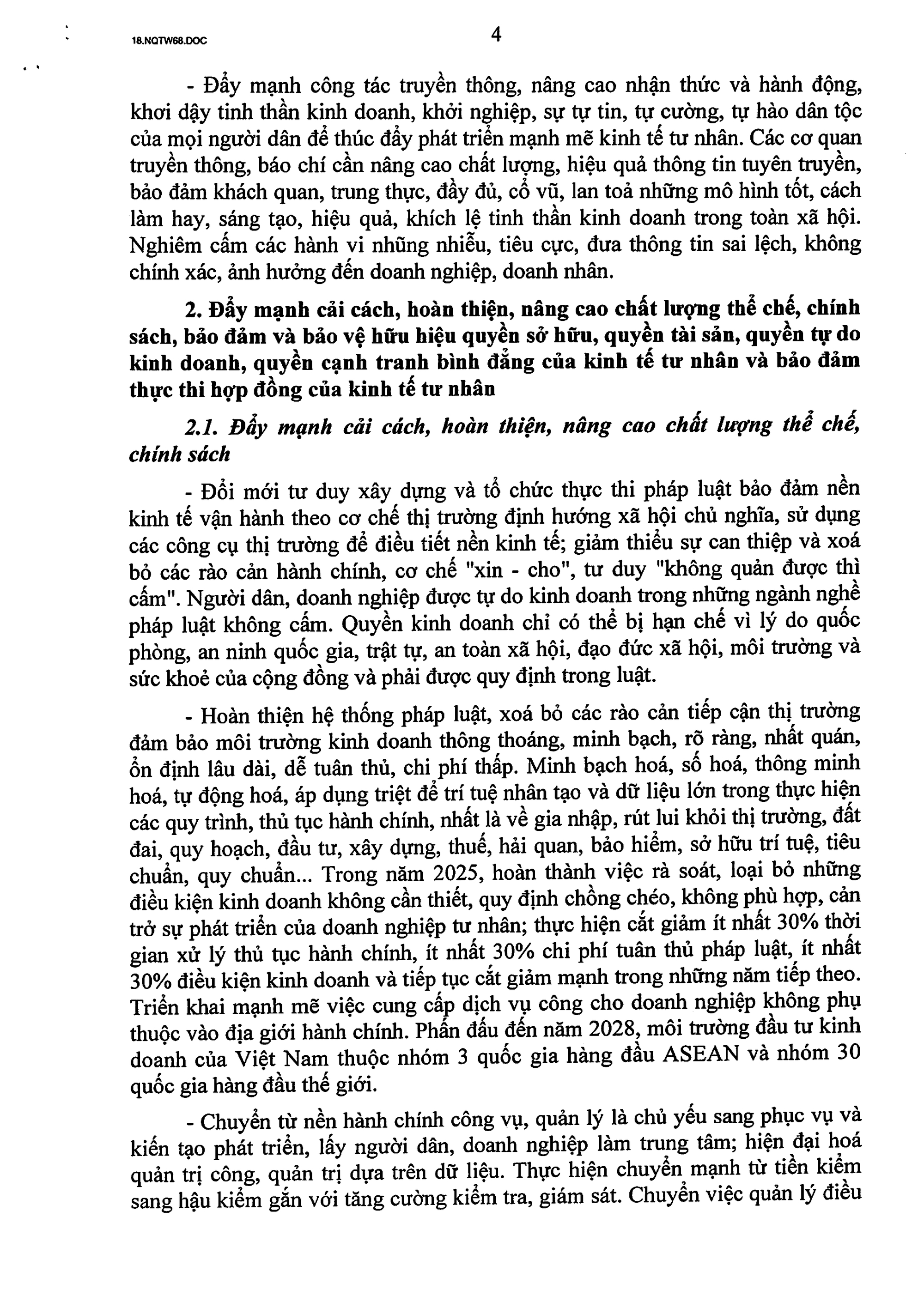 TOÀN VĂN: Nghị quyết số 68-NQ/TW về phát triển kinh tế tư nhân- Ảnh 4. TOÀN VĂN: Nghị quyết số 68-NQ/TW về phát triển kinh tế tư nhân- Ảnh 4.