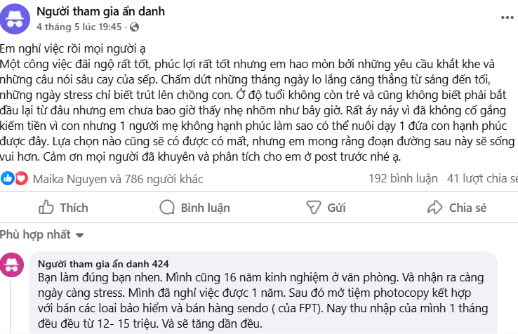 Từ bỏ công việc lương 2.000 USD/tháng và chế độ làm việc “trong mơ”, người phụ nữ nhận được vô vàn ủng hộ chỉ vì 1 lý do- Ảnh 2.