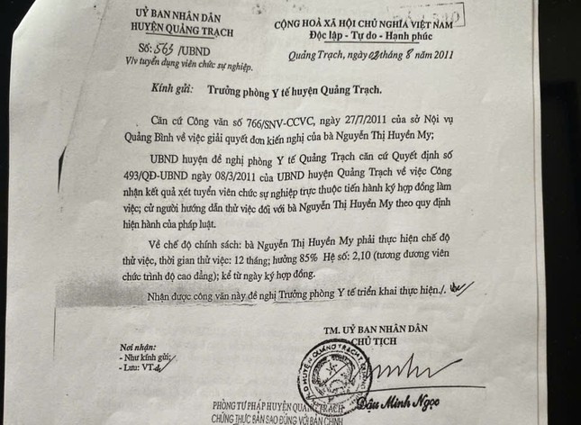 Sau hơn 11 năm công tác, một viên chức mới biết mình không có quyết định... tuyển dụng- Ảnh 2. Sau hơn 11 năm công tác, một viên chức mới biết mình không có quyết định... tuyển dụng- Ảnh 2.