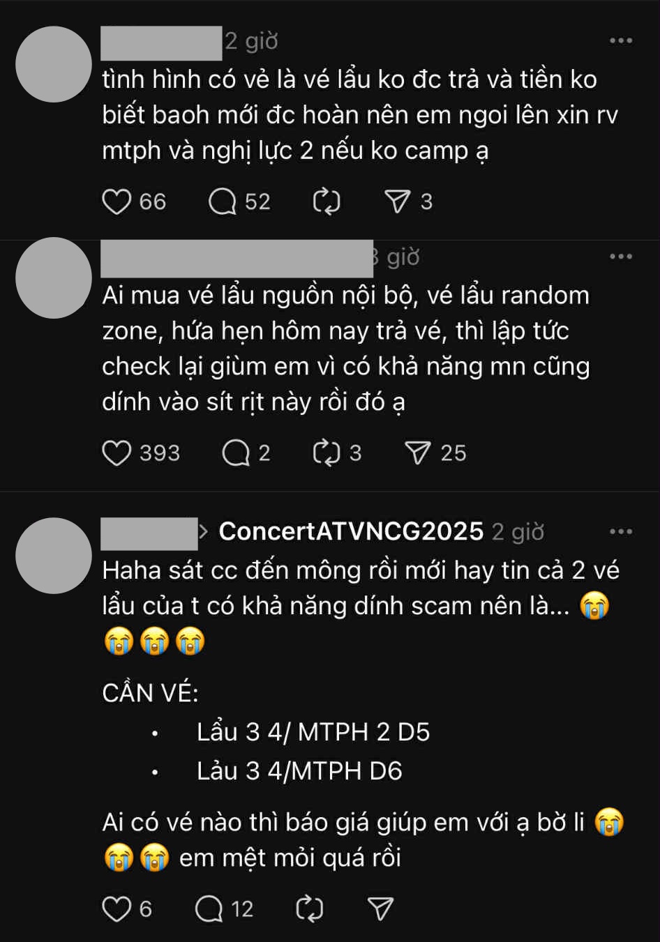 Sốc: Vụ tố "đào lửa" hàng trăm triệu tiền vé ngay trước concert Chông Gai khiến MXH dậy sóng lúc nửa đêm - Ảnh 5. Sốc: Vụ tố "đào lửa" hàng trăm triệu tiền vé ngay trước concert Chông Gai khiến MXH dậy sóng lúc nửa đêm - Ảnh 5.