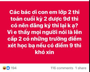 Tôi "hãi" khi đọc bài đăng của 1 phụ huynh Hà Nội: Tự tạo áp lực như này rồi lại đổ lỗi các Bộ/Ban ngành! - Ảnh 1. Tôi "hãi" khi đọc bài đăng của 1 phụ huynh Hà Nội: Tự tạo áp lực như này rồi lại đổ lỗi các Bộ/Ban ngành! - Ảnh 1.