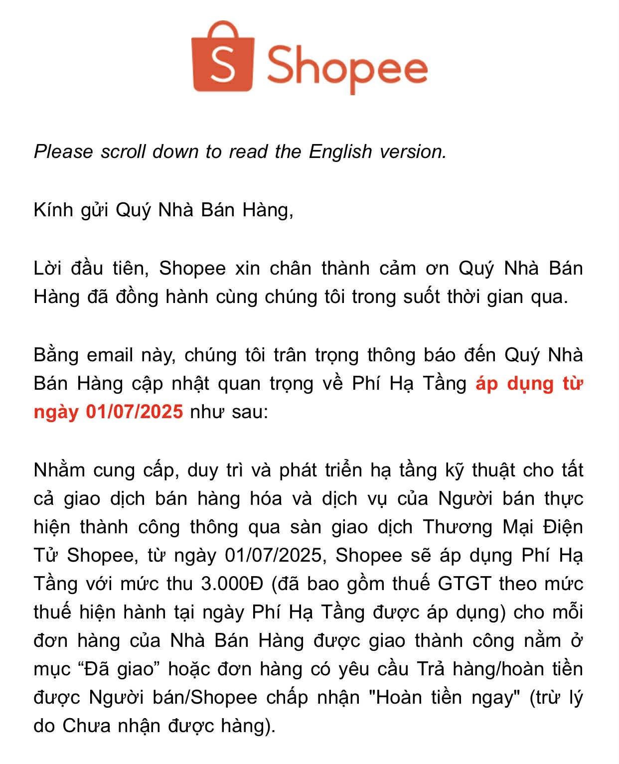 Shopee lý giải mục đích thu phí hạ tầng 3.000 đồng mỗi đơn hàng- Ảnh 2.