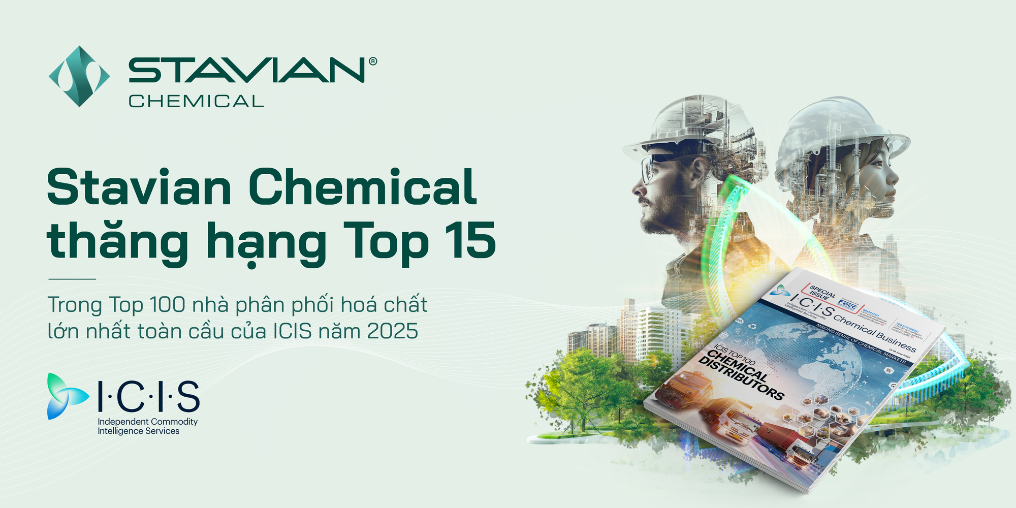 Stavian Hóa Chất lọt top 15 trong 100 nhà phân phối hóa chất lớn nhất toàn cầu - Ảnh 1. Stavian Hóa Chất lọt top 15 trong 100 nhà phân phối hóa chất lớn nhất toàn cầu - Ảnh 1.