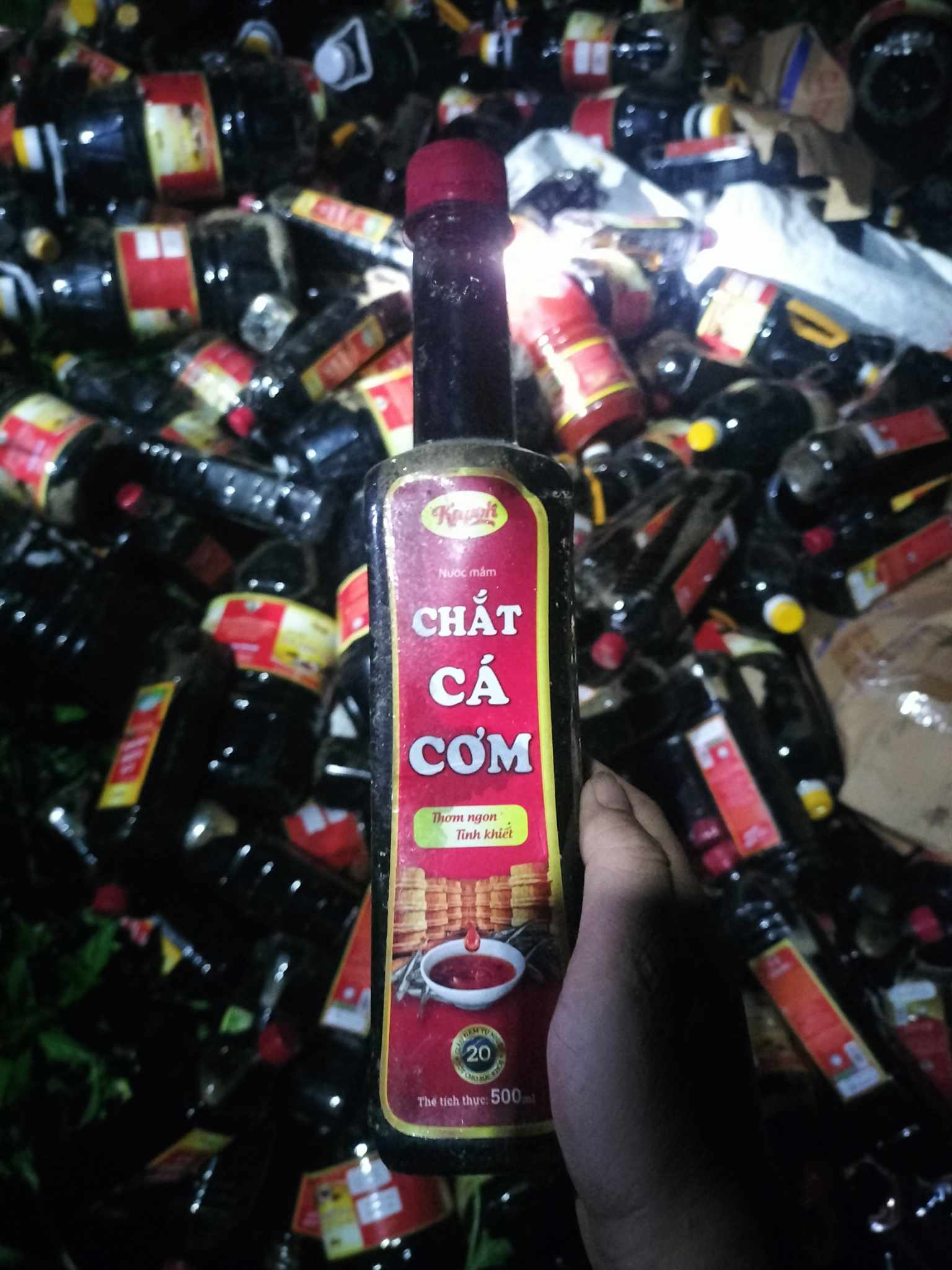 Cả ngàn cai nước mắm bị vứt bỏ trong bụi rậm ở Quảng Nam - Ảnh 2.