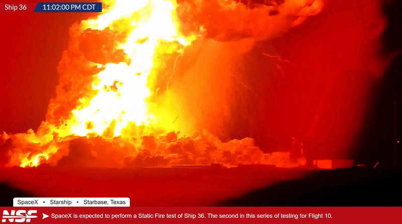 Livestream ghi lại sự kiện tàu du hành Ship 36 của Elon Musk phát nổ ngay trên bệ phóng- Ảnh 1.