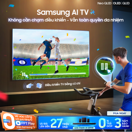 Tận hưởng bóng đá đẳng cấp với tính năng điều khiển TV bằng cử chỉ - Ảnh 1.