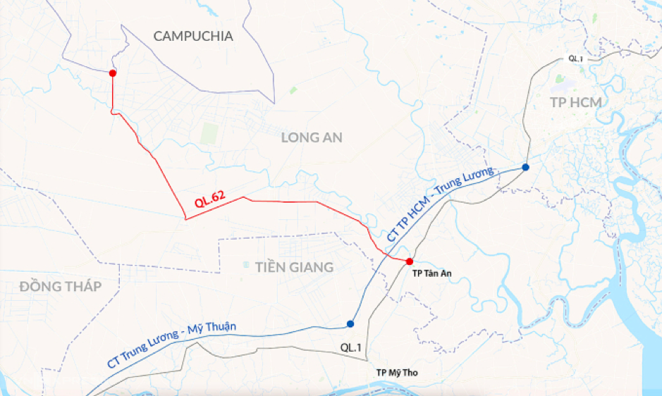 Người dân Long An đón tin vui: Sắp khởi công tuyến đường đi qua Tp.Tân An,  Thủ Thừa, Thạnh Hóa, Tân Thạnh, Mộc Hóa, Kiến Tường, kết nối trực tiếp vào cao tốc Tp.HCM – Trung Lương - Ảnh 1.