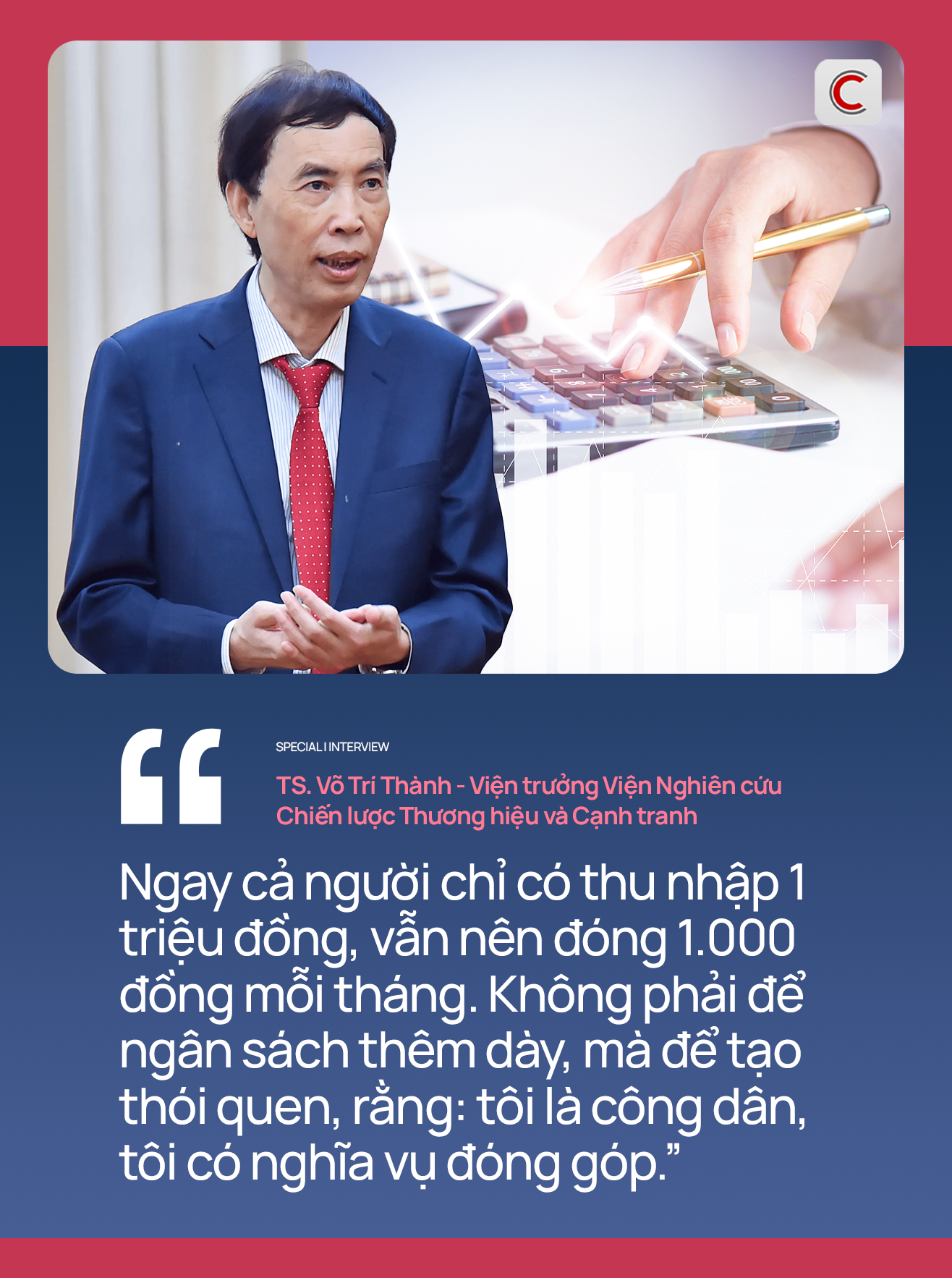 TS Võ Trí Thành: Người thu nhập chỉ 1 triệu đồng vẫn nên đóng thuế 1.000 đồng mỗi tháng - Ảnh 2.