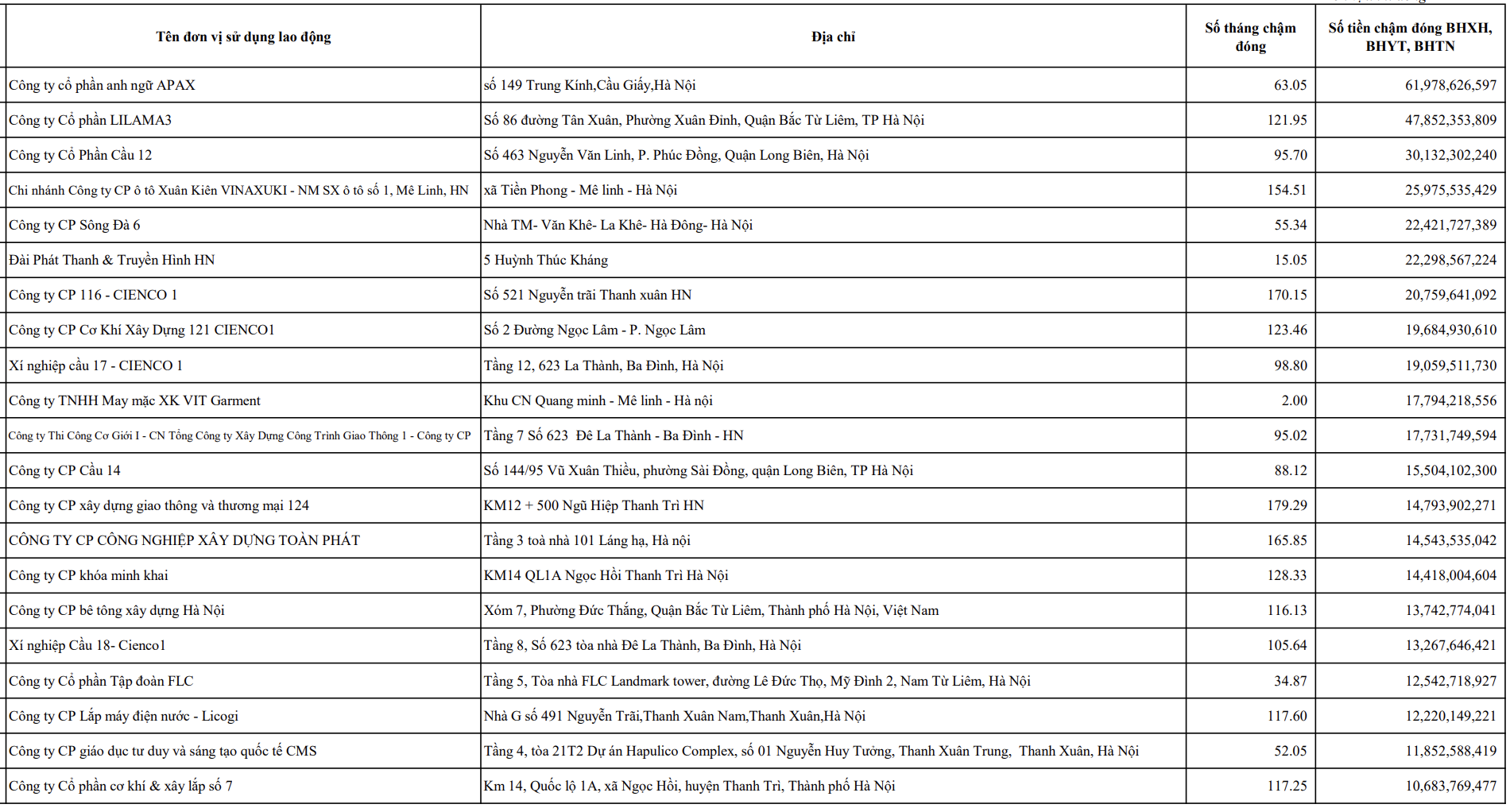 Apax Leaders nợ BHXH, BHYT gần 62 tỉ đồng - Ảnh 3.