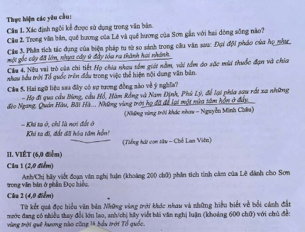 MỚI NHẤT - Đề và gợi ý đáp án môn Ngữ văn kỳ thi tốt nghiệp THPT 2025, sĩ tử 'soi' ngay đáp án - Ảnh 2.