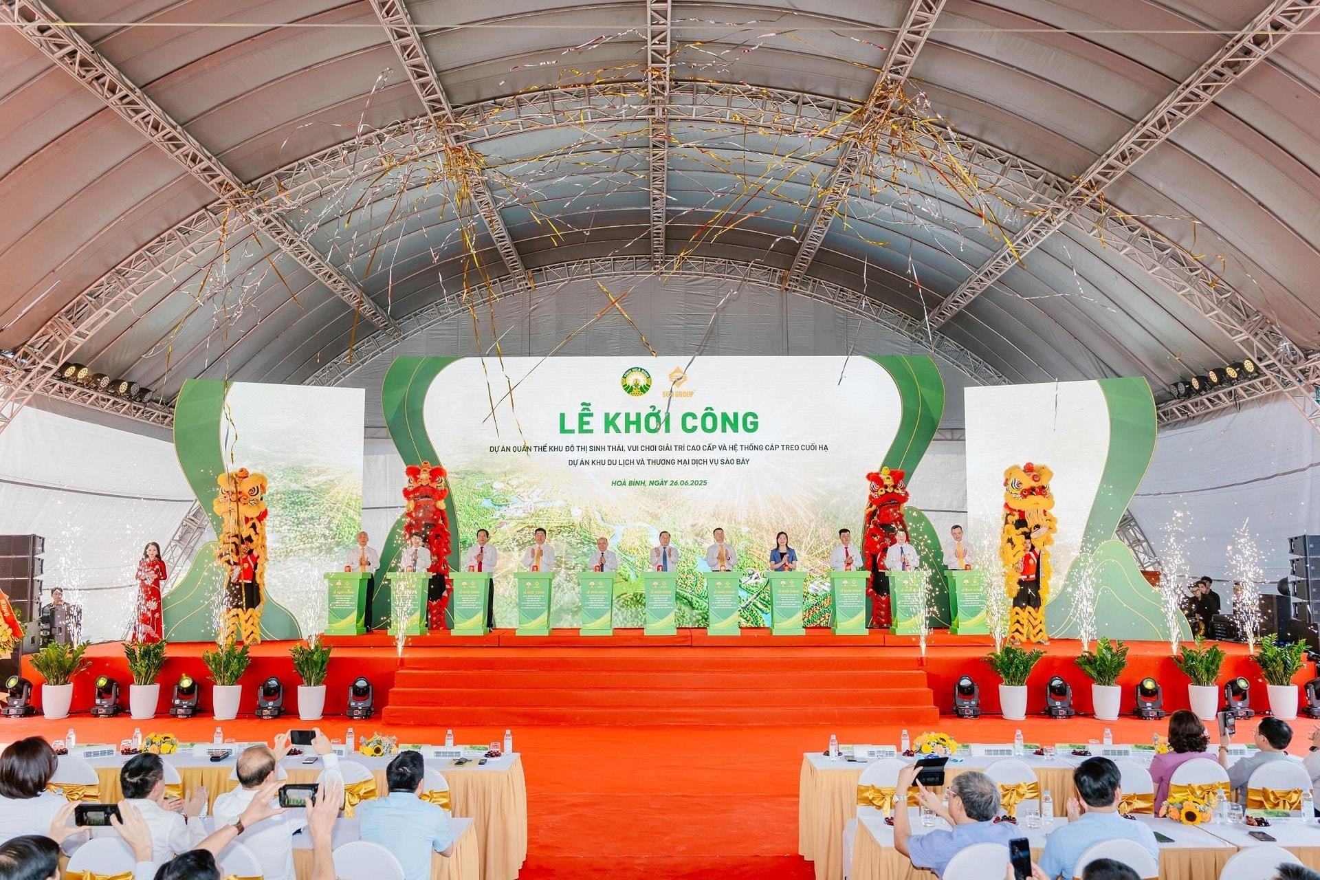Sun Group tiến về Hòa Bình, khởi công Tổ hợp nghỉ dưỡng khoáng nóng 21.000 tỷ đồng, quy mô gần 600ha lớn nhất miền Bắc 1 Sun Group tiến về Hòa Bình, khởi công Tổ hợp nghỉ dưỡng khoáng nóng 21.000 tỷ đồng, quy mô gần 600ha lớn nhất miền Bắc