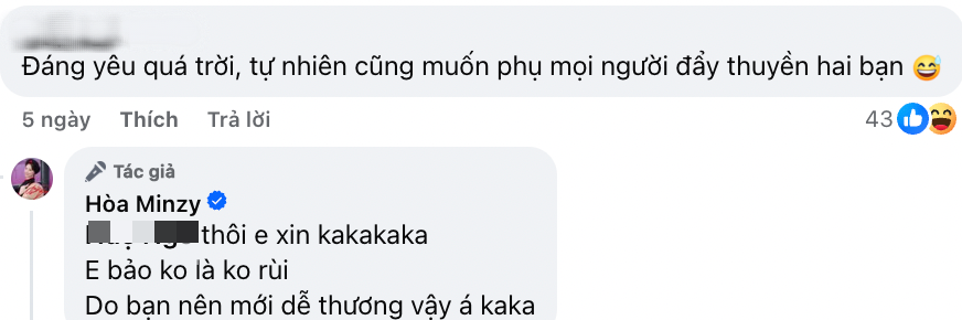 Hoà Minzy-Văn Toàn đẹp đôi sánh vai, netizen soi lời nhắn "ám muội" trên mức tình bạn - Ảnh 5. Hoà Minzy-Văn Toàn đẹp đôi sánh vai, netizen soi lời nhắn "ám muội" trên mức tình bạn - Ảnh 5.