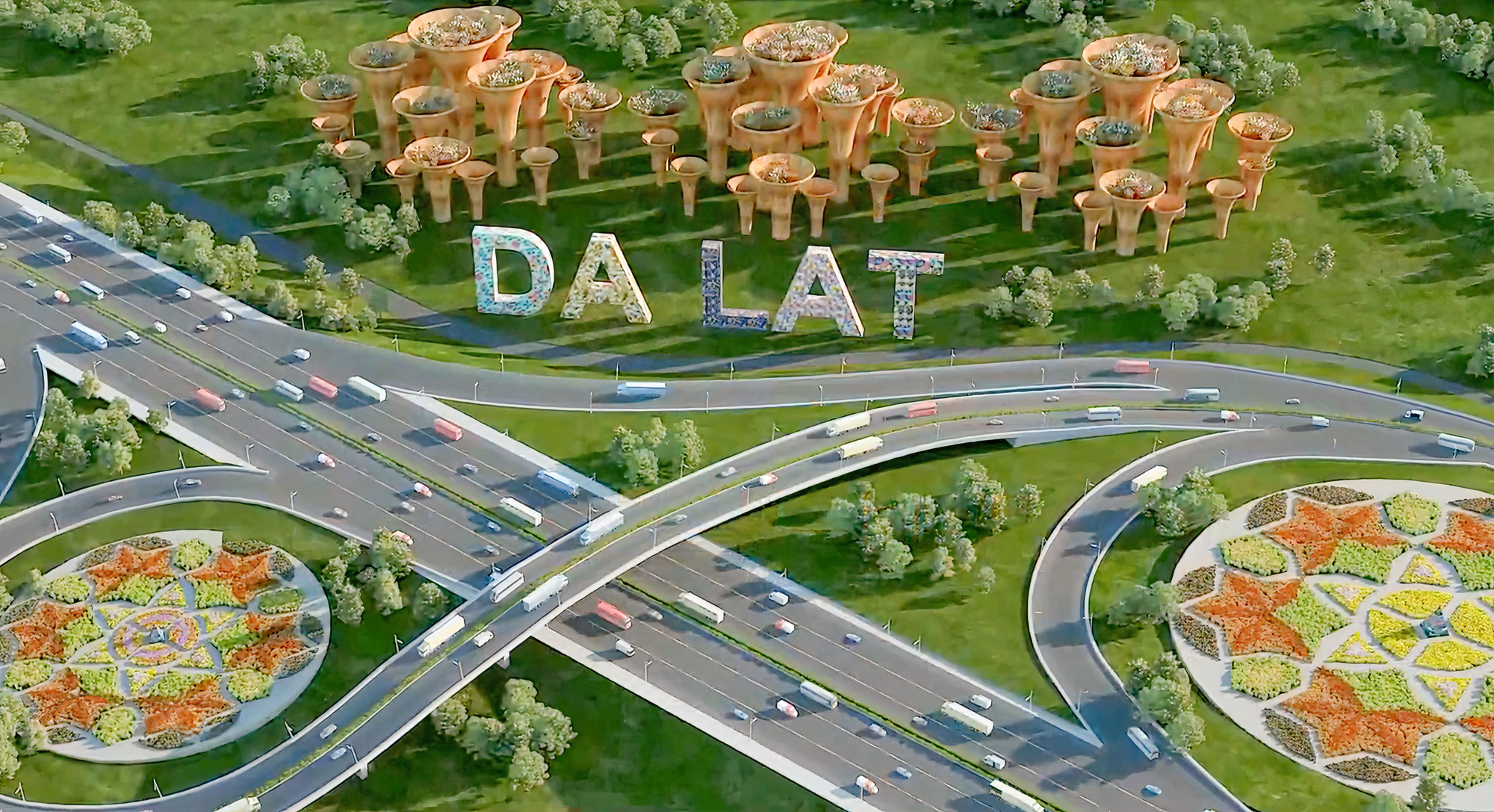 Khởi công dự án cao tốc Bảo Lộc – Liên Khương tổng vốn đầu tư trên 17.700 tỷ đồng - Ảnh 1.