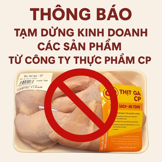 Một cửa hàng thực phẩm tuyên bố ngừng bán các sản phẩm của C.P - Ảnh 1.