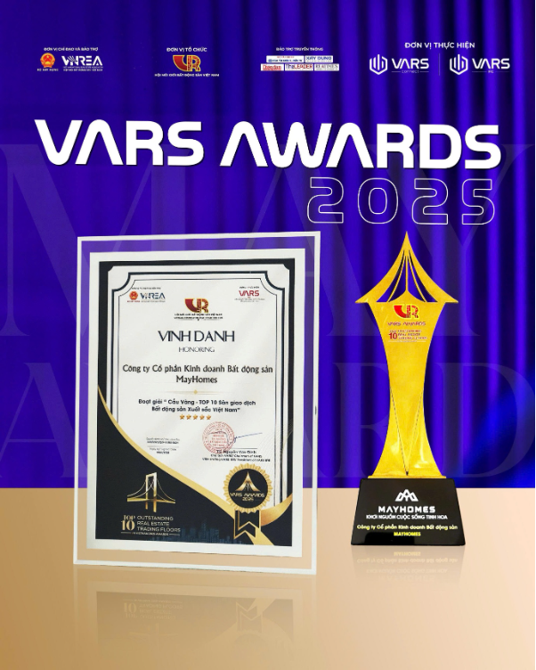 Top 10 toàn quốc – Mayhomes khẳng định vị thế tại VARS Awards 2025 - Ảnh 1. Top 10 toàn quốc – Mayhomes khẳng định vị thế tại VARS Awards 2025 - Ảnh 1.