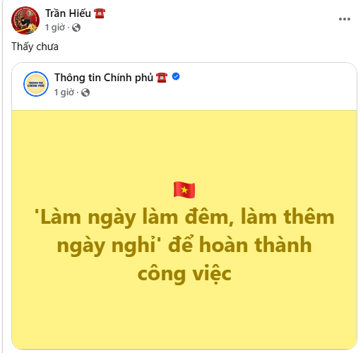 Page Thông tin chính phủ đăng 1 thông điệp, gần 19.000 người hưởng ứng- Ảnh 1.
