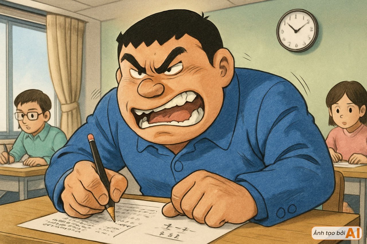 Nếu nhóm bạn Doraemon đi thi vào lớp 10: Nobita quên thẻ dự thi, Jaian khoanh bừa và có một người nắm chắc vị trí thủ khoa- Ảnh 6.