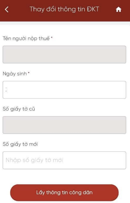 Cách cập nhật số CCCD thành mã số thuế trên eTax Mobile- Ảnh 2. Cách cập nhật số CCCD thành mã số thuế trên eTax Mobile- Ảnh 2.