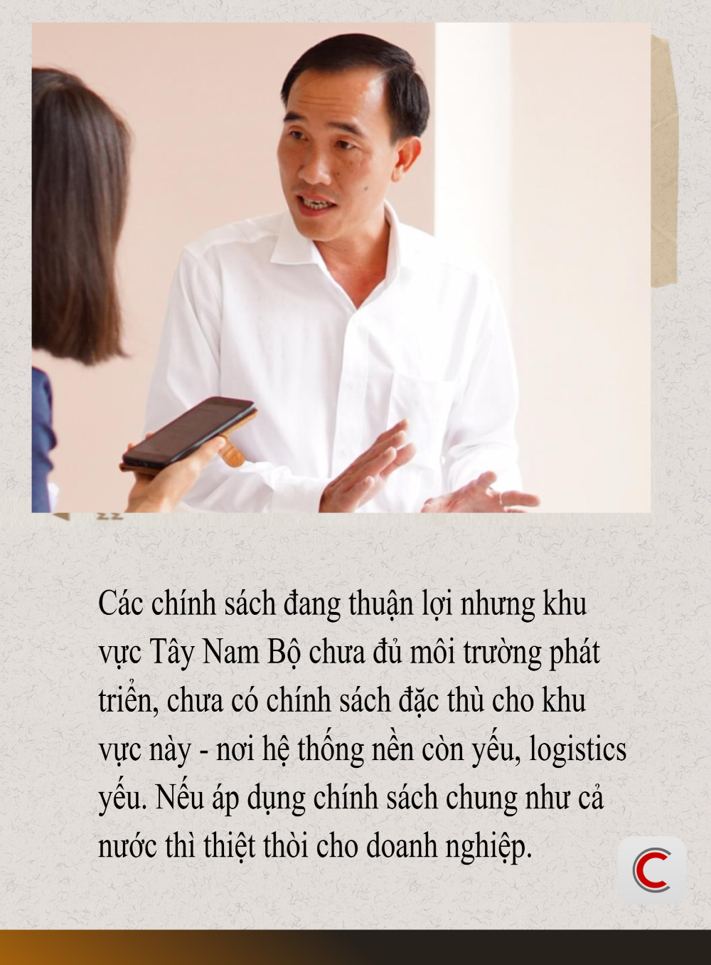 Chủ tịch Hội Doanh nhân trẻ Đồng Tháp: Tây Nam Bộ xuất khẩu 10 tỷ USD thủy sản mỗi năm nhưng sân bay Cần Thơ vẫn là nội địa, đường cao tốc vẫn thiếu, cần chính sách đặc thù để doanh nghiệp không thiệt thòi- Ảnh 2.