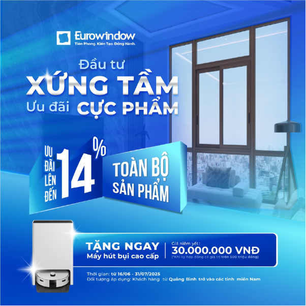 Mua cửa Eurowindow nhận ưu đãi tới 14% trong tháng 7/2025 - Ảnh 1.