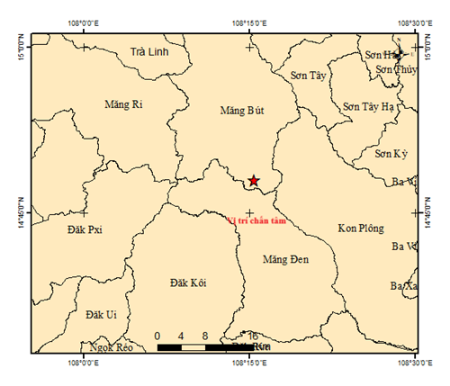 Liên tiếp xảy ra các trận động đất ở Quảng Ngãi- Ảnh 1. Liên tiếp xảy ra các trận động đất ở Quảng Ngãi- Ảnh 1.