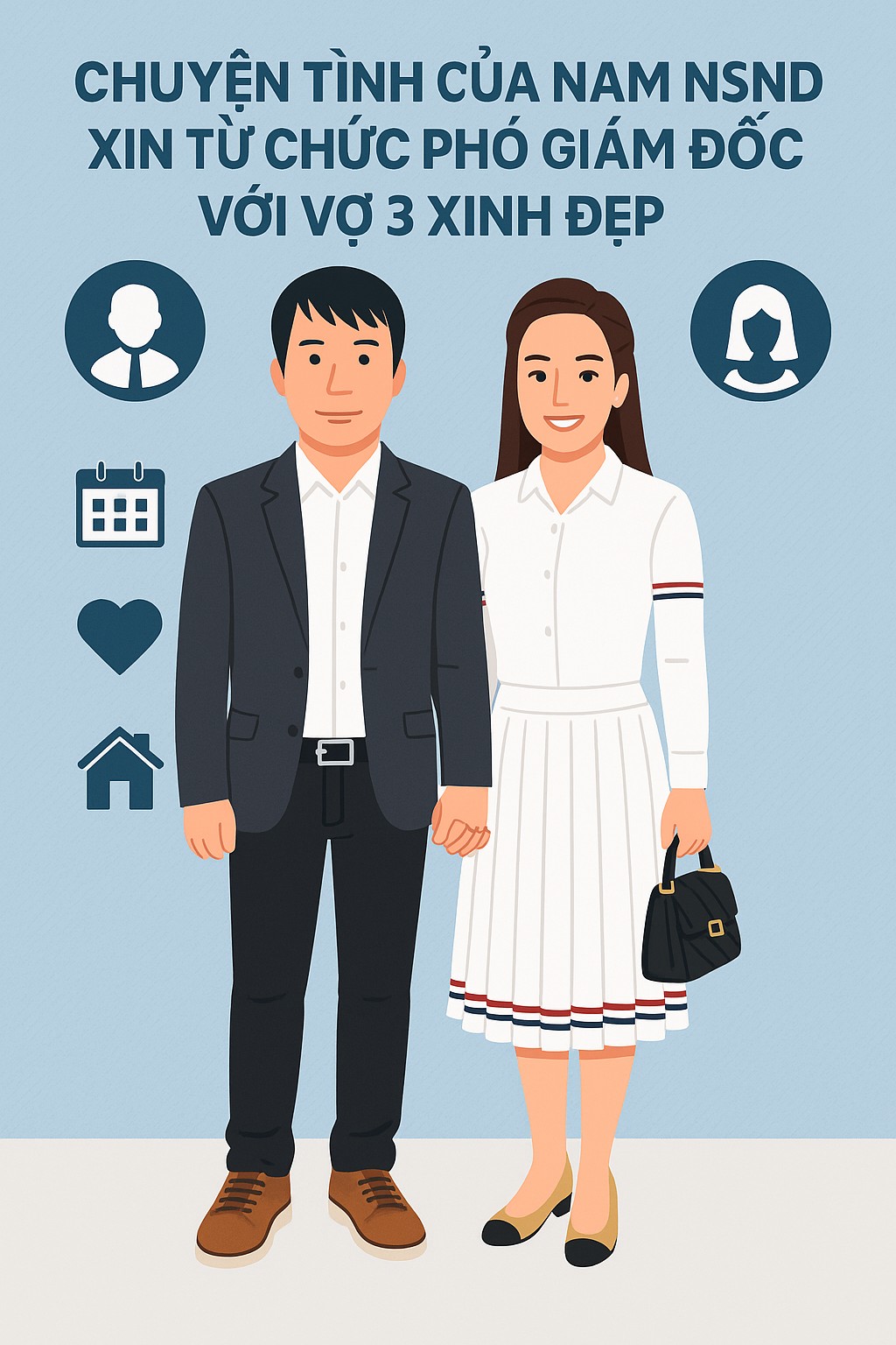 Chuyện tình của nam NSND xin từ chức Phó Giám đốc Nhà hát Kịch Hà Nội với vợ 3 xinh đẹp- Ảnh 1. Chuyện tình của nam NSND xin từ chức Phó Giám đốc Nhà hát Kịch Hà Nội với vợ 3 xinh đẹp- Ảnh 1.