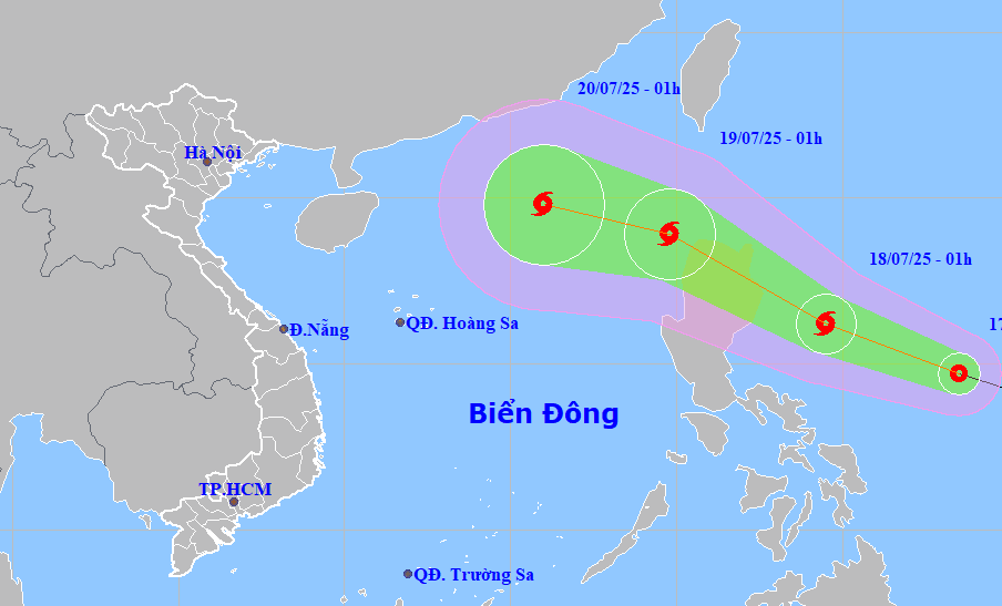 Áp thấp nhiệt đới di chuyển rất nhanh, dự báo thành bão rất mạnh