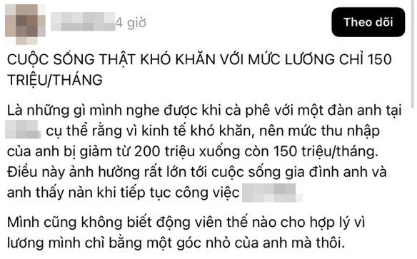 Cuộc sống khó thở khi lương 200 triệu/tháng giảm còn 150 triệu- Ảnh 1.