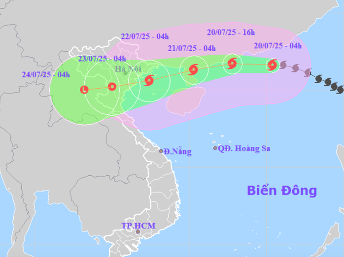 Bão số 3 mạnh lên cấp 11, hướng thẳng vào khu vực từ Quảng Ninh - Thanh Hóa- Ảnh 1.
