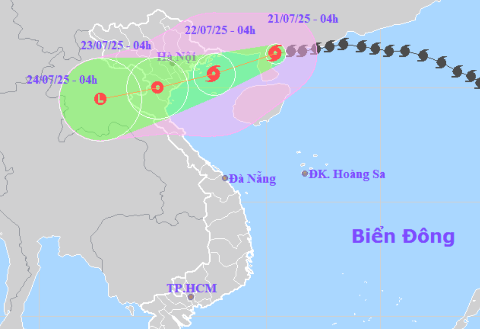 Bão số 3 mạnh trở lại , cách Quảng Ninh – Hải Phòng 275 km , Cảnh báo thiên tai - Ảnh 1.