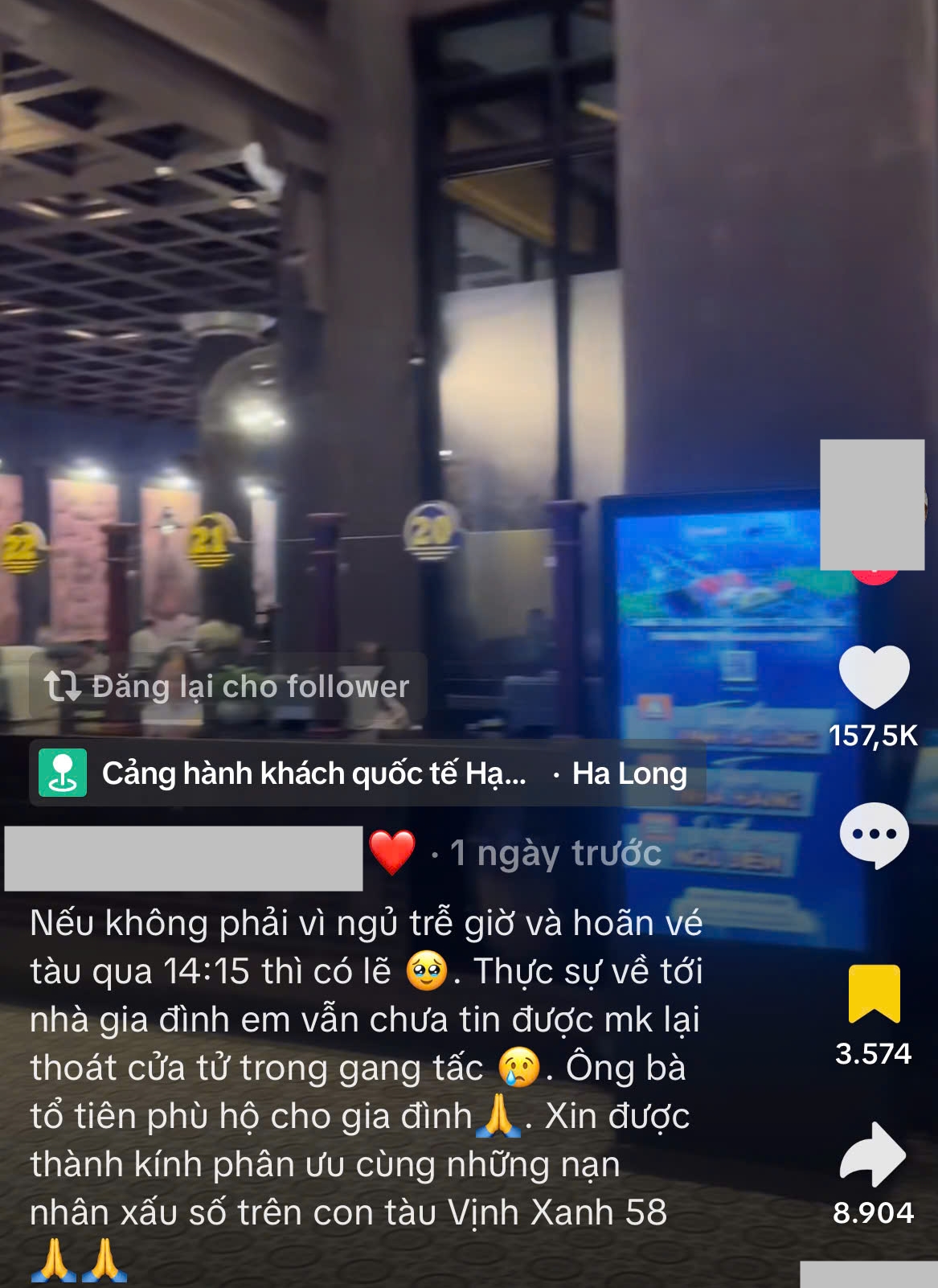Bị tố dựng chuyện, câu like vụ thoát nạn lật tàu ở vịnh Hạ Long, “Gia đình nhà Thóc”: Chúng tôi muốn khép lại mọi chuyện Bị tố dựng chuyện, câu like vụ thoát nạn lật tàu ở vịnh Hạ Long, “Gia đình nhà Thóc”: Chúng tôi muốn khép lại mọi chuyện