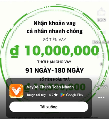 Công an cảnh báo những ứng dụng có thể khiến người dân mắc nợ hàng trăm triệu đồng khi tải xuống - Ảnh 1.