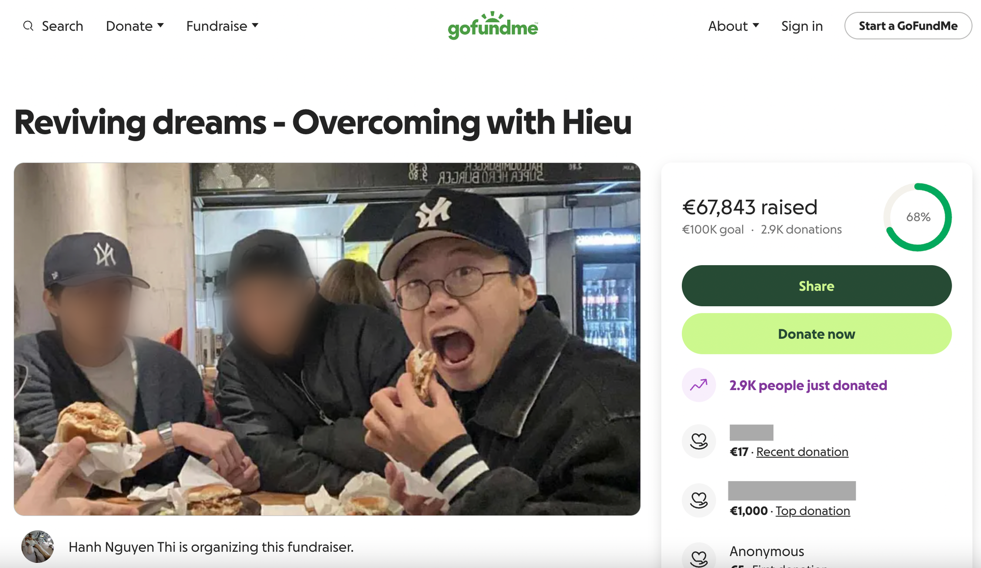 Vụ TikToker Bốp bị tai nạn tại Đức: Số tiền kêu gọi quên góp trên GoFundMe chạm 2 tỷ sau 2 ngày- Ảnh 1.