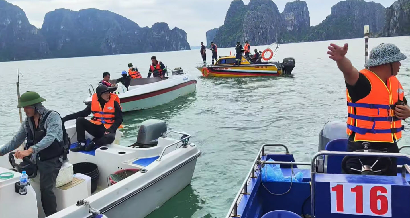 Tìm thấy thêm thi thể người phụ nữ nghi là nạn nhân vụ lật tàu ở vịnh Hạ Long, cách hiện trường 8km- Ảnh 2.
