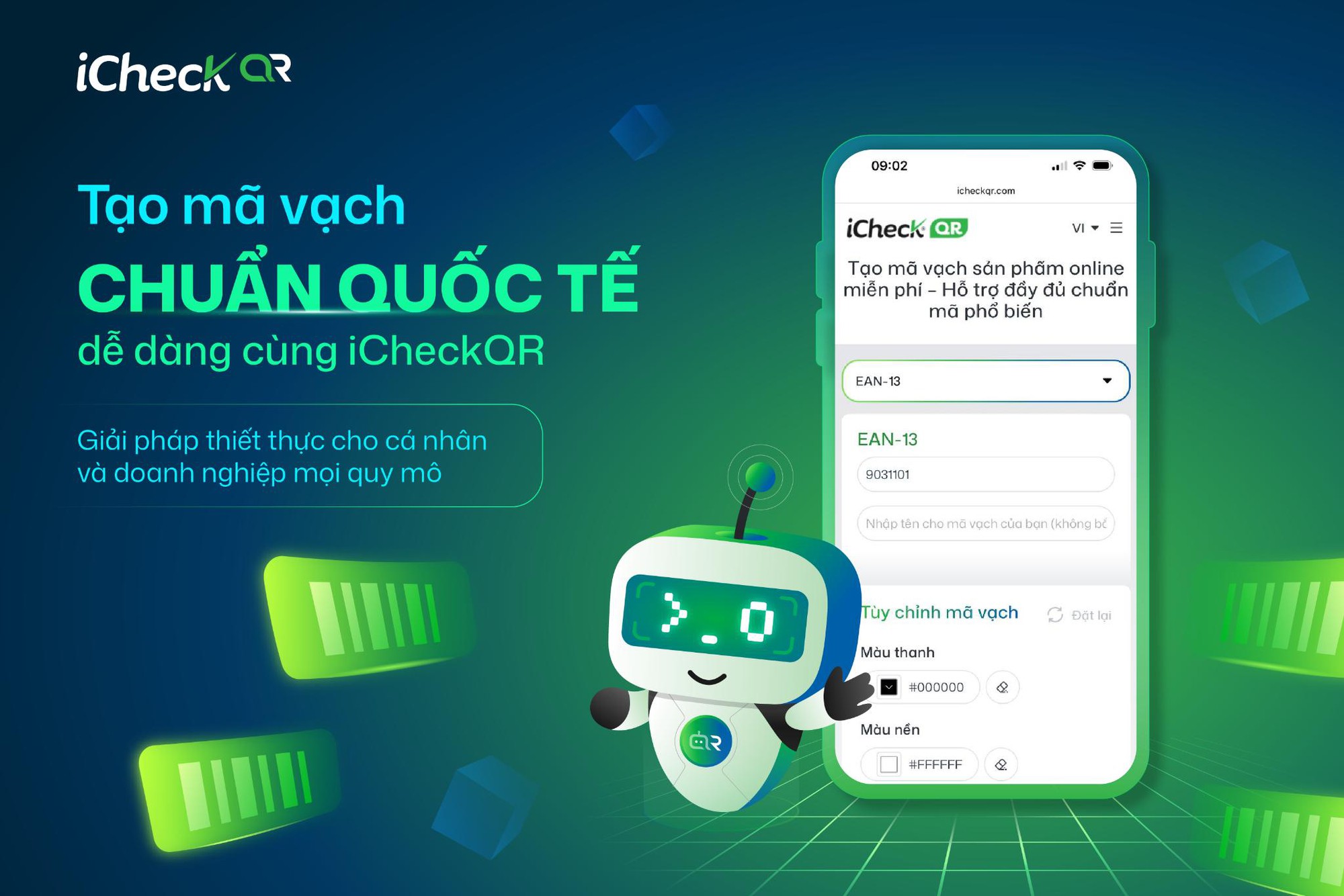 iCheckQR ra mắt công cụ tạo mã vạch online miễn phí cho cá nhân và doanh nghiệp - Ảnh 1.