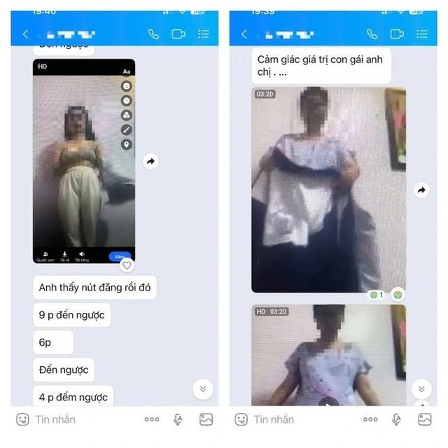 Vụ nữ sinh Hà Nội bị thao túng tâm lý, ép quay clip nhạy cảm tống tiền bố mẹ: Những tin nhắn rùng mình và thủ đoạn tinh vi ép nữ sinh tự "giam lỏng" trong nhà nghỉ- Ảnh 2.