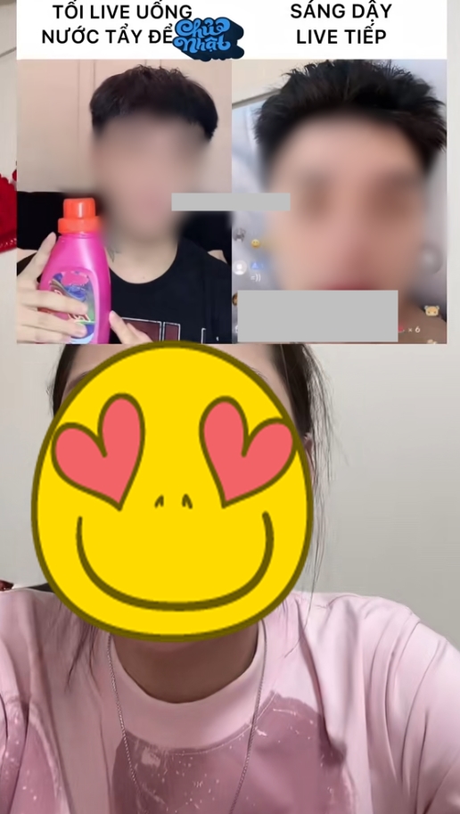 TikToker livestream uống chất tẩy rửa, cập nhật tình trạng liên tục, netizen: "Mong cơ quan chức năng vào cuộc" - Ảnh 2.